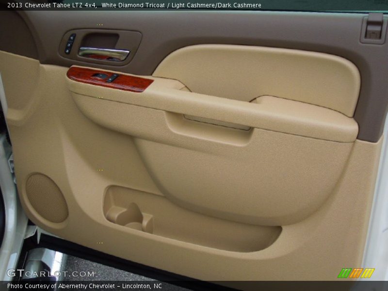 White Diamond Tricoat / Light Cashmere/Dark Cashmere 2013 Chevrolet Tahoe LTZ 4x4
