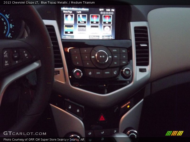 Blue Topaz Metallic / Medium Titanium 2013 Chevrolet Cruze LT
