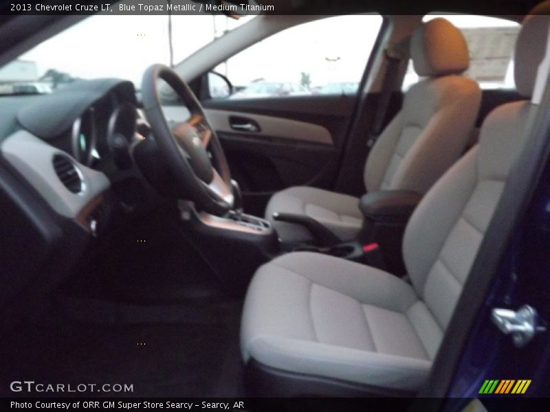 Blue Topaz Metallic / Medium Titanium 2013 Chevrolet Cruze LT