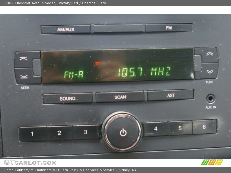 Victory Red / Charcoal Black 2007 Chevrolet Aveo LS Sedan