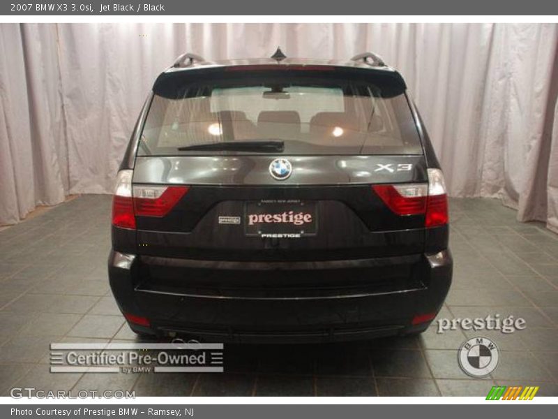 Jet Black / Black 2007 BMW X3 3.0si