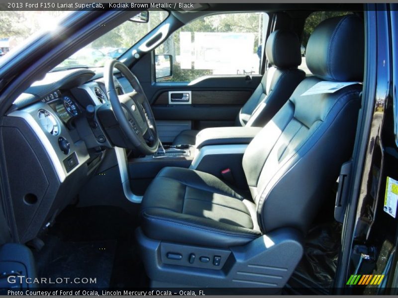 2013 F150 Lariat SuperCab Black Interior