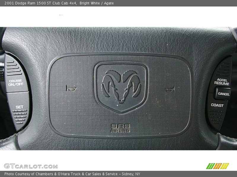 Bright White / Agate 2001 Dodge Ram 1500 ST Club Cab 4x4