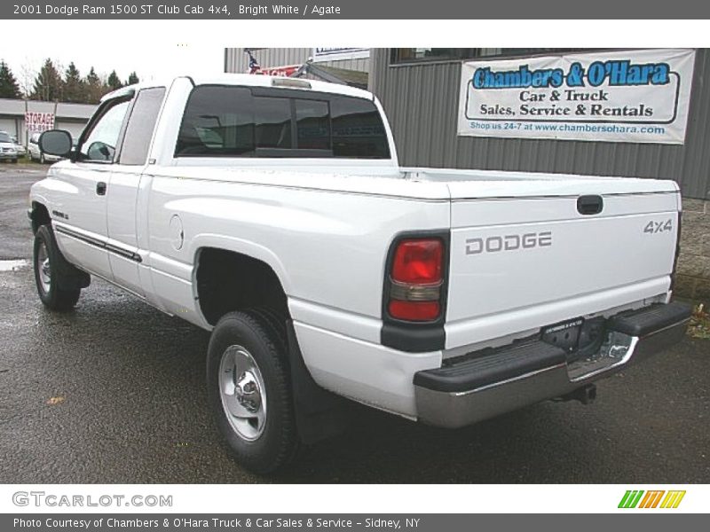 Bright White / Agate 2001 Dodge Ram 1500 ST Club Cab 4x4