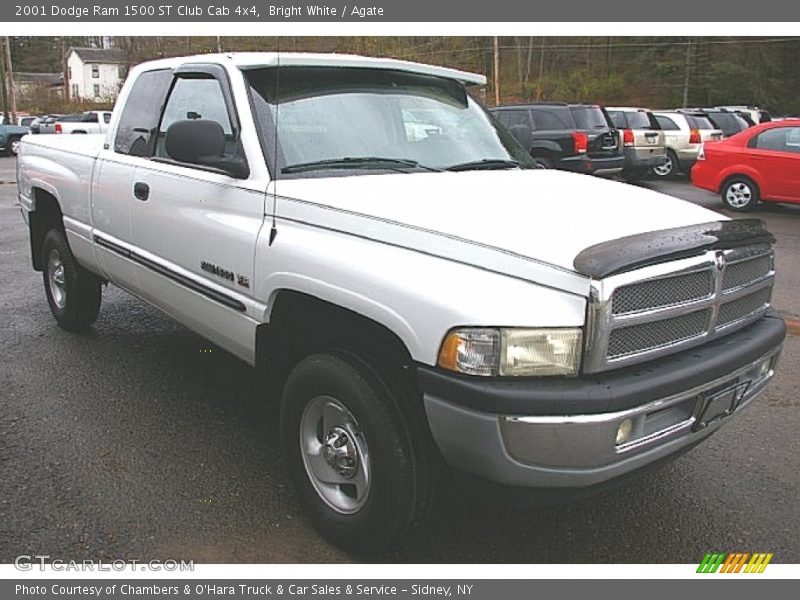 Bright White / Agate 2001 Dodge Ram 1500 ST Club Cab 4x4