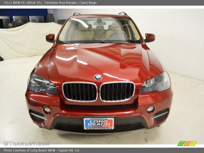 Vermilion Red Metallic / Sand Beige 2011 BMW X5 xDrive 35i