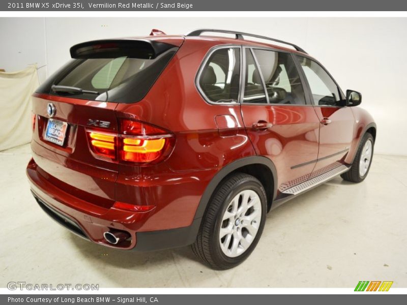 Vermilion Red Metallic / Sand Beige 2011 BMW X5 xDrive 35i