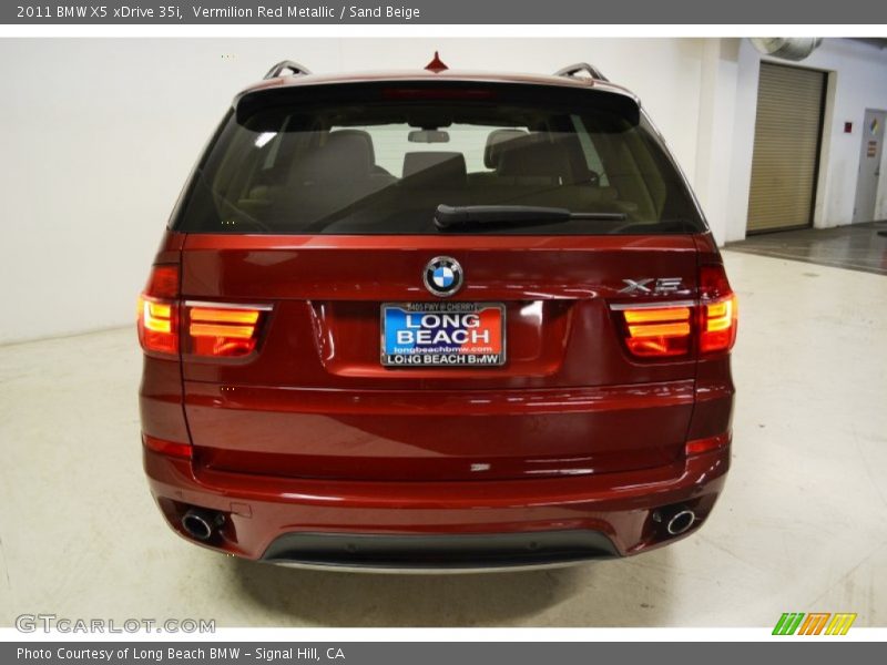 Vermilion Red Metallic / Sand Beige 2011 BMW X5 xDrive 35i
