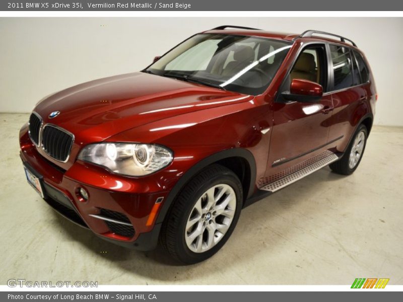 Vermilion Red Metallic / Sand Beige 2011 BMW X5 xDrive 35i