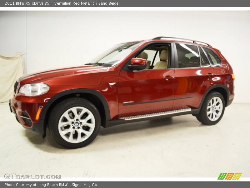 Vermilion Red Metallic / Sand Beige 2011 BMW X5 xDrive 35i