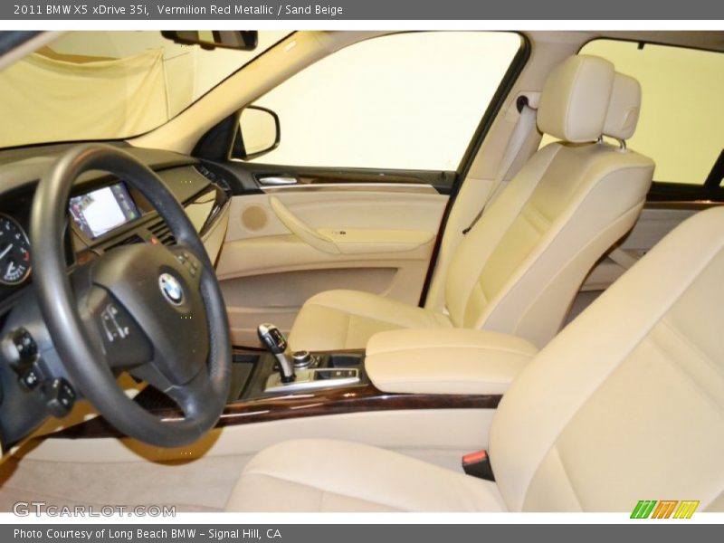 Vermilion Red Metallic / Sand Beige 2011 BMW X5 xDrive 35i
