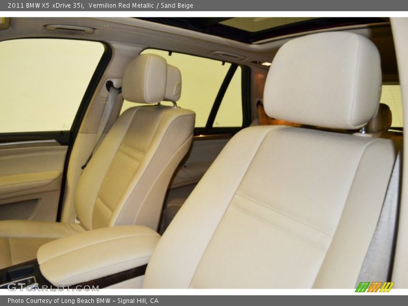 Vermilion Red Metallic / Sand Beige 2011 BMW X5 xDrive 35i