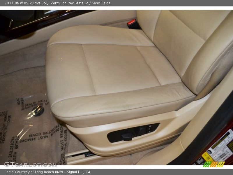 Vermilion Red Metallic / Sand Beige 2011 BMW X5 xDrive 35i