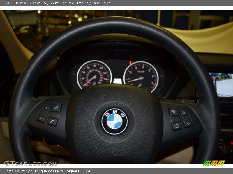 Vermilion Red Metallic / Sand Beige 2011 BMW X5 xDrive 35i