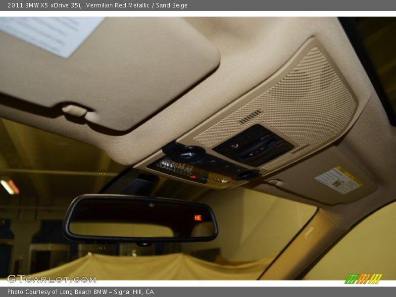 Vermilion Red Metallic / Sand Beige 2011 BMW X5 xDrive 35i