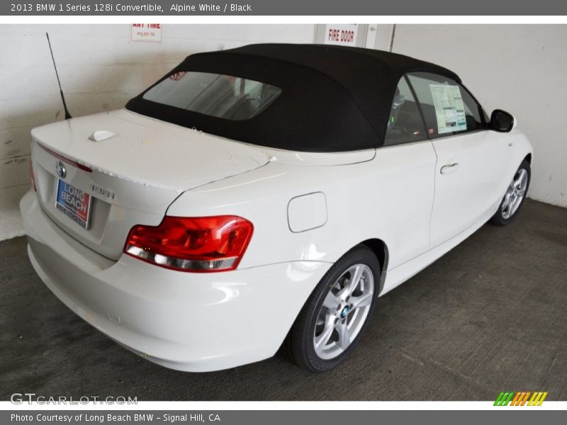 Alpine White / Black 2013 BMW 1 Series 128i Convertible