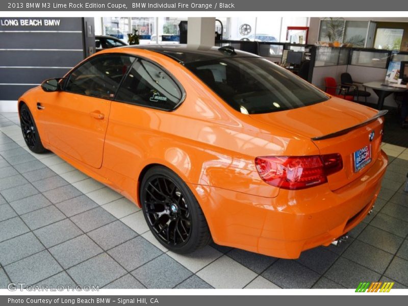 Rear 3/4 View - 2013 BMW M3 Lime Rock Edition Coupe