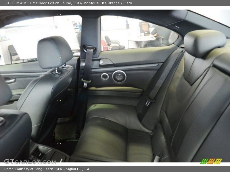 Rear Seat of 2013 M3 Lime Rock Edition Coupe