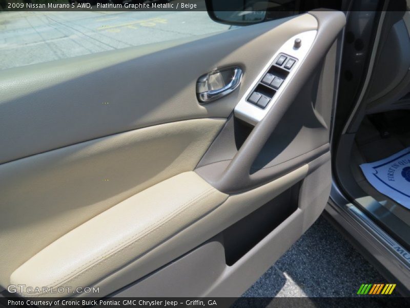Platinum Graphite Metallic / Beige 2009 Nissan Murano S AWD