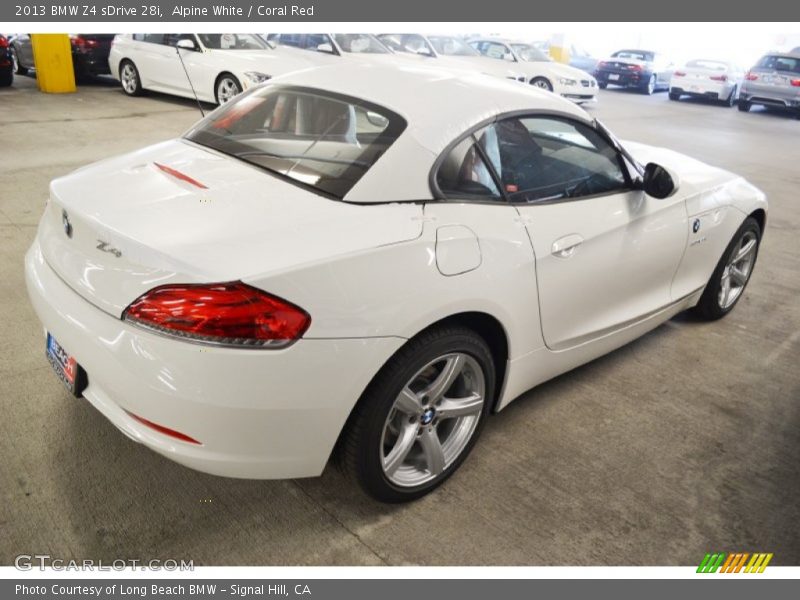 Alpine White / Coral Red 2013 BMW Z4 sDrive 28i