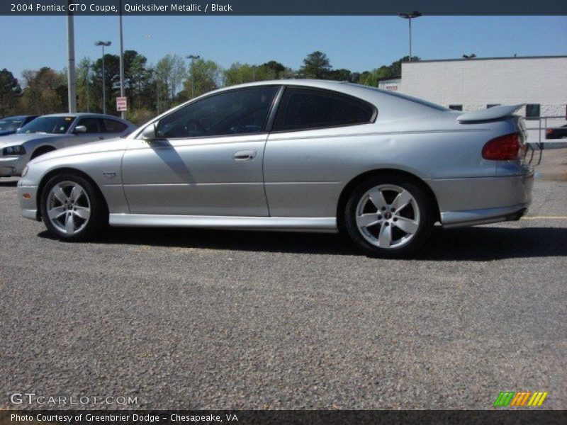 Quicksilver Metallic / Black 2004 Pontiac GTO Coupe