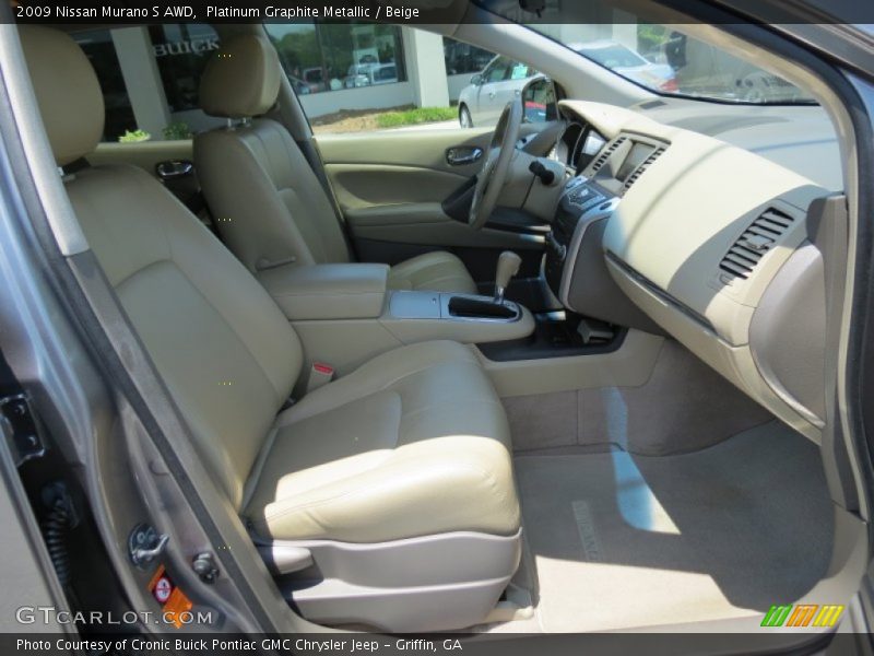 Platinum Graphite Metallic / Beige 2009 Nissan Murano S AWD