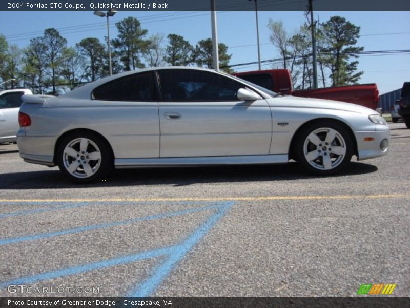 Quicksilver Metallic / Black 2004 Pontiac GTO Coupe