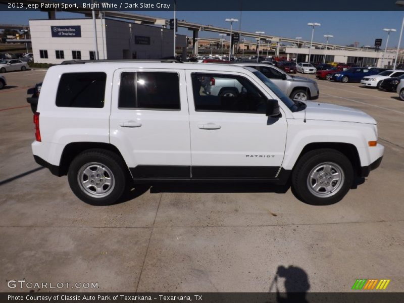 Bright White / Dark Slate Gray 2013 Jeep Patriot Sport