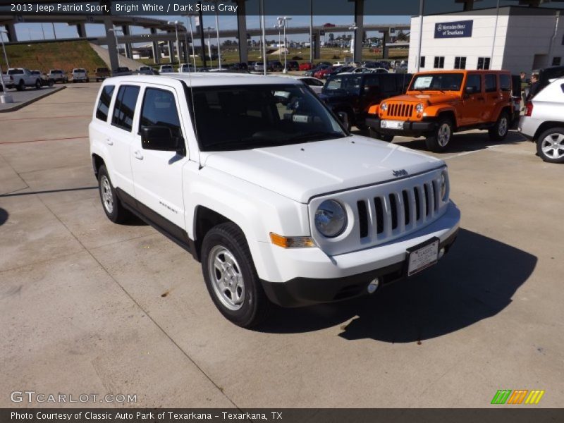 Bright White / Dark Slate Gray 2013 Jeep Patriot Sport