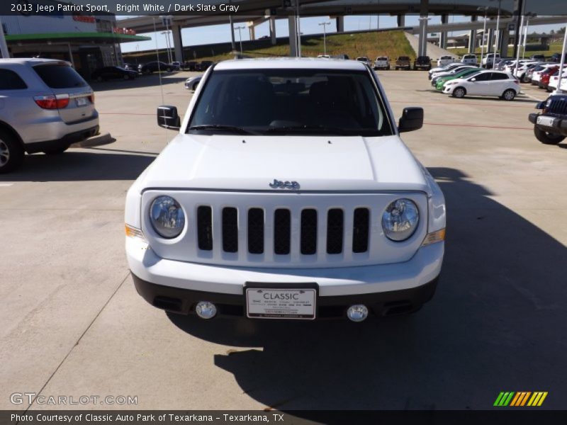 Bright White / Dark Slate Gray 2013 Jeep Patriot Sport