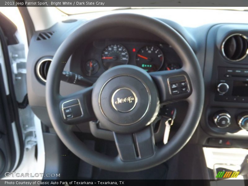 Bright White / Dark Slate Gray 2013 Jeep Patriot Sport