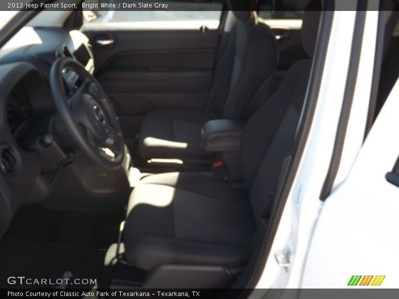 Bright White / Dark Slate Gray 2013 Jeep Patriot Sport