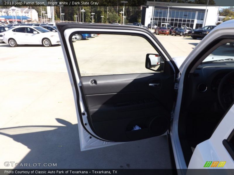 Bright White / Dark Slate Gray 2013 Jeep Patriot Sport