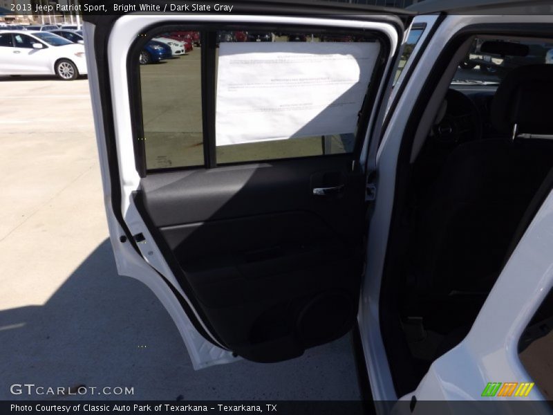 Bright White / Dark Slate Gray 2013 Jeep Patriot Sport