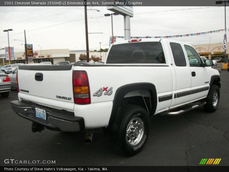 Summit White / Graphite 2001 Chevrolet Silverado 2500HD LS Extended Cab 4x4