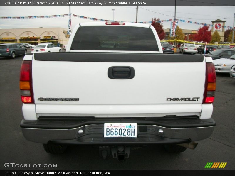 Summit White / Graphite 2001 Chevrolet Silverado 2500HD LS Extended Cab 4x4