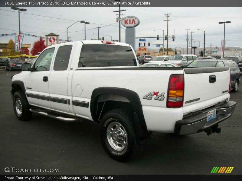Summit White / Graphite 2001 Chevrolet Silverado 2500HD LS Extended Cab 4x4