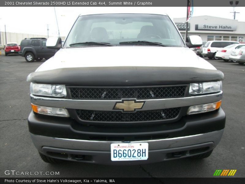 Summit White / Graphite 2001 Chevrolet Silverado 2500HD LS Extended Cab 4x4