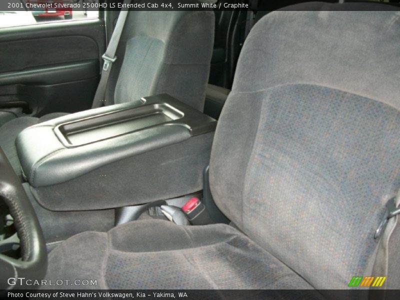 Summit White / Graphite 2001 Chevrolet Silverado 2500HD LS Extended Cab 4x4