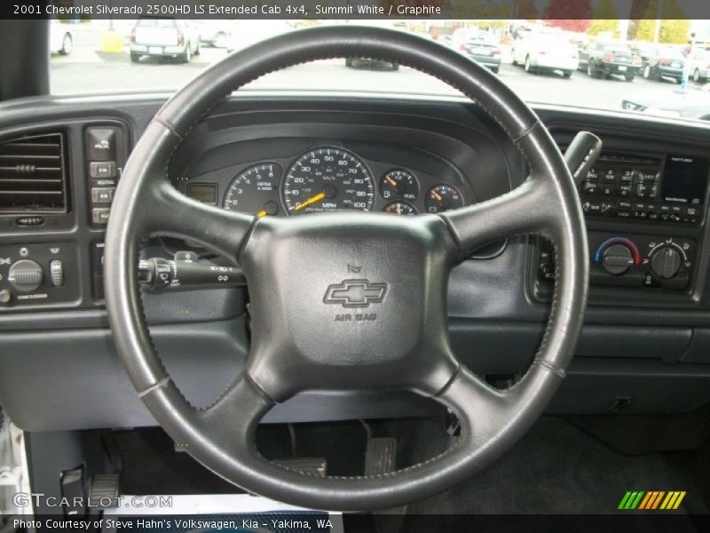 Summit White / Graphite 2001 Chevrolet Silverado 2500HD LS Extended Cab 4x4