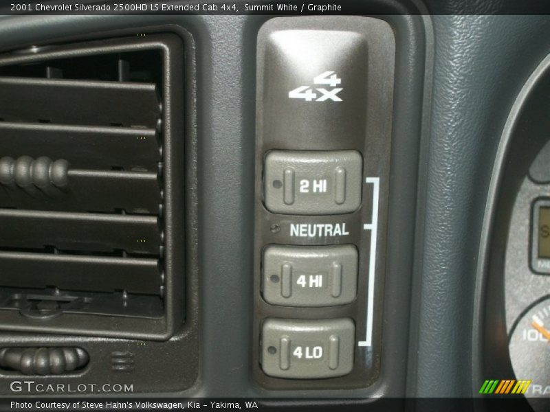 Summit White / Graphite 2001 Chevrolet Silverado 2500HD LS Extended Cab 4x4