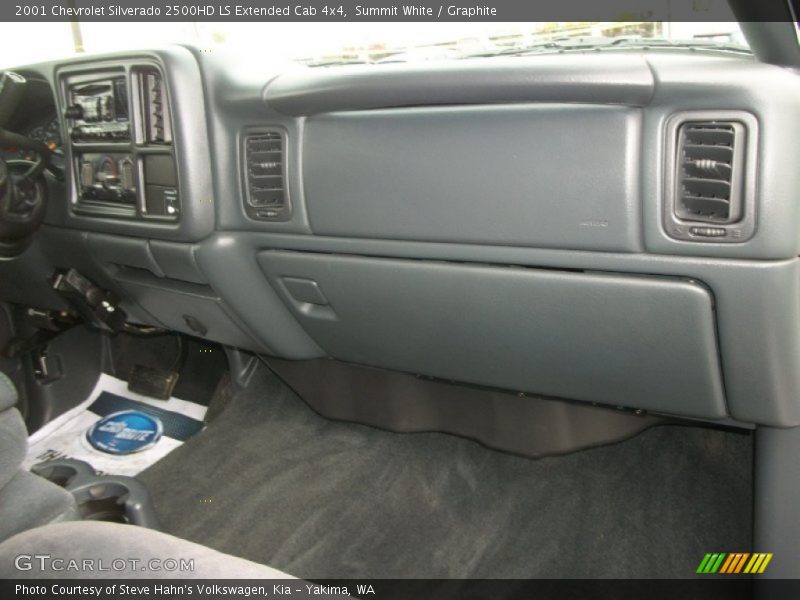 Summit White / Graphite 2001 Chevrolet Silverado 2500HD LS Extended Cab 4x4