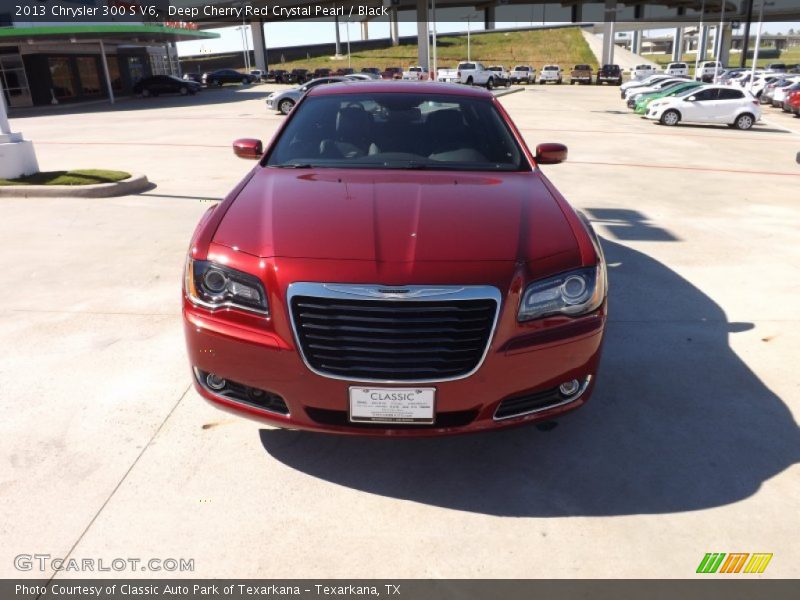 Deep Cherry Red Crystal Pearl / Black 2013 Chrysler 300 S V6