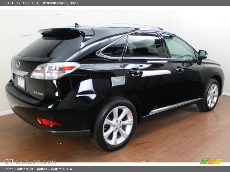 Obsidian Black / Black 2011 Lexus RX 350