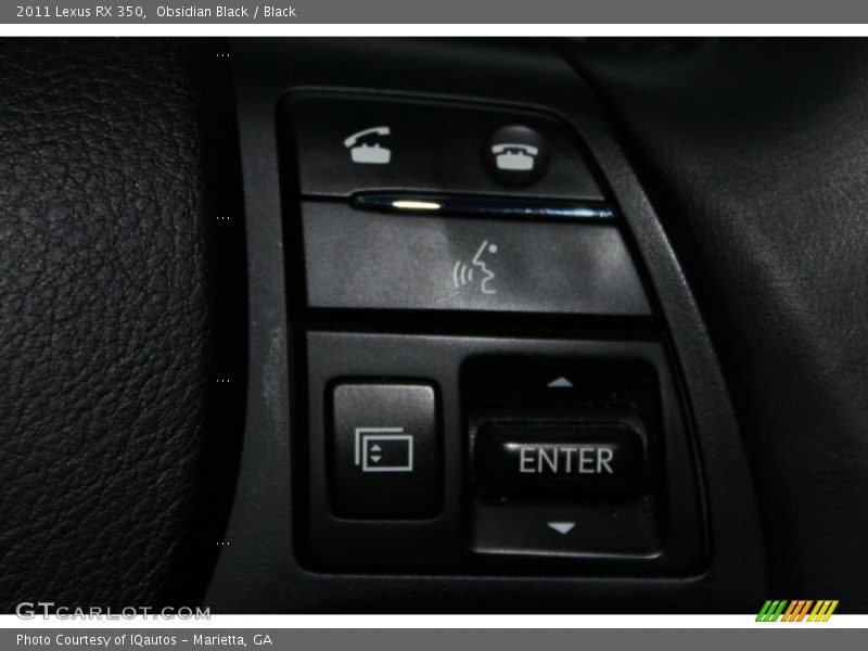 Obsidian Black / Black 2011 Lexus RX 350