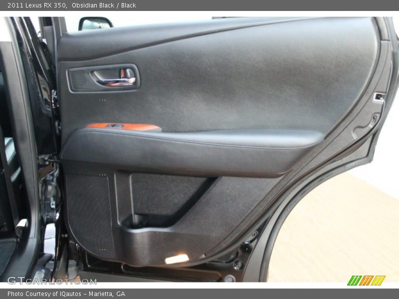 Obsidian Black / Black 2011 Lexus RX 350