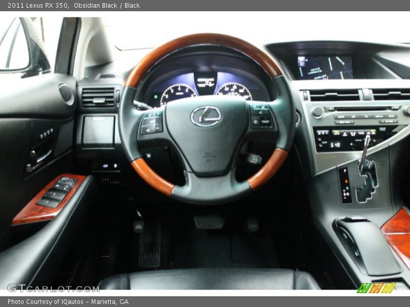 Obsidian Black / Black 2011 Lexus RX 350