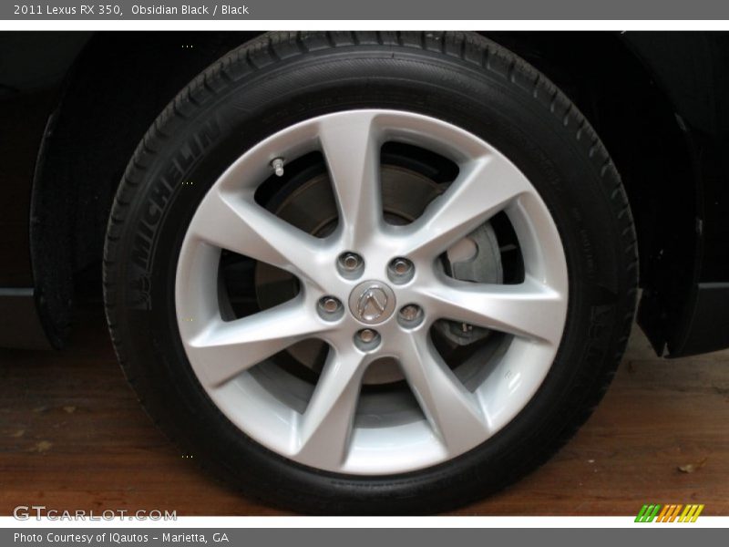 Obsidian Black / Black 2011 Lexus RX 350