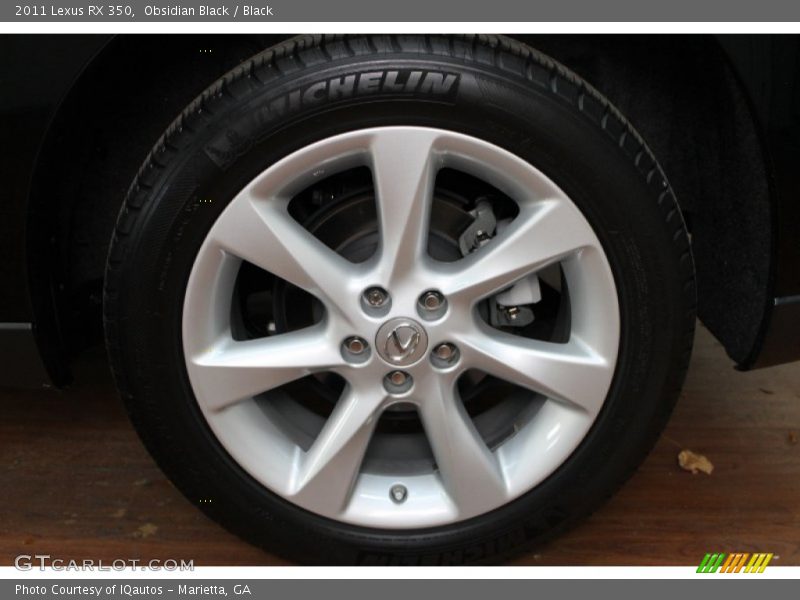 Obsidian Black / Black 2011 Lexus RX 350
