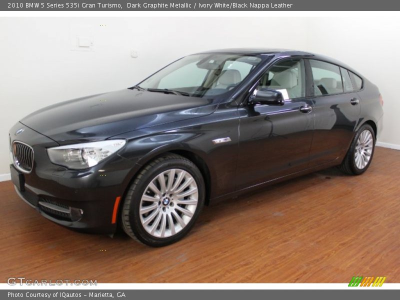 Dark Graphite Metallic / Ivory White/Black Nappa Leather 2010 BMW 5 Series 535i Gran Turismo